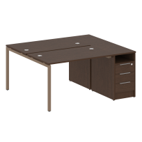 Metal System Quattro Р. ст. с тумбой на П-образном м/к 40БП.РС-СТП-2.2 Акация/Антрацит металл 1612*1475*750 Metal System Quattro Р. ст. с тумбой на П-образном м/к 40БП.РС-СТП-2.2 Акация/Антрацит металл 1612*1475*750