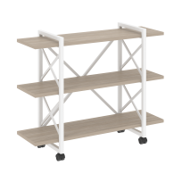 Loft Стеллаж на колесных опорах-3 полки VR.L-MST.K-3.8V Тиквуд тёмный/Чёрный металл 1200×400×968 Loft Стеллаж на колесных опорах-3 полки VR.L-MST.K-3.8V Тиквуд тёмный/Чёрный металл 1200×400×968