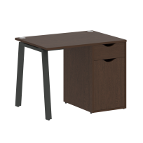 Home Office Стол офисный VR.SP-3-98.1.A Денвер светлый/Белый металл 980×720×750 Home Office Стол офисный VR.SP-3-98.1.A Денвер светлый/Белый металл 980×720×750