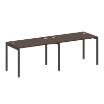 Metal System Quattro Р. ст. на 2 раб. места на П-образном м/к 40БП.СМ-2.2 Акация/Антрацит металл 2400*720*750 Metal System Quattro Р. ст. на 2 раб. места на П-образном м/к 40БП.СМ-2.2 Акация/Антрацит металл 2400*720*750