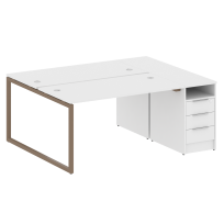 Metal System Quattro Р. ст. с тумбой на О-образном м/к 40БО.РС-СТП-2.3 Акация/Антрацит металл 1812*1475*750 Metal System Quattro Р. ст. с тумбой на О-образном м/к 40БО.РС-СТП-2.3 Акация/Антрацит металл 1812*1475*750