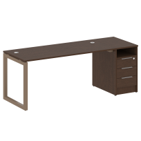 Metal System Quattro Р. ст. с тумбой на О-образном м/к 50БО.РС-СТП-1.4 Акация/Антрацит металл 2012*720*750 Metal System Quattro Р. ст. с тумбой на О-образном м/к 50БО.РС-СТП-1.4 Акация/Антрацит металл 2012*720*750