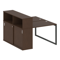 Metal System Quattro Р. ст. с шкафом-купе на О-образном м/к 40БО.РС-СШК-2.1 Т Акация/Антрацит металл 1410*1475*1098 Metal System Quattro Р. ст. с шкафом-купе на О-образном м/к 40БО.РС-СШК-2.1 Т Акация/Антрацит металл 1410*1475*1098