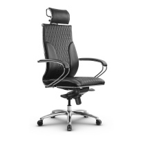 Кресло для руководителя Метта L 2c 44B/K_17838_Кожа перфорированная NewLeather - Черный_Кожа перфорированная NewLeather - Черный Кресло для руководителя Метта L 2c 44B/K_17838_Кожа перфорированная NewLeather - Черный_Кожа перфорированная NewLeather - Черный