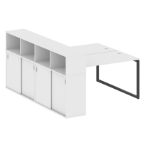 Metal System Quattro Р. ст. с шкафом-купе на О-образном м/к 40БО.РС-СШК-4.3 Т Акация/Антрацит металл 1810*2332*1098 Metal System Quattro Р. ст. с шкафом-купе на О-образном м/к 40БО.РС-СШК-4.3 Т Акация/Антрацит металл 1810*2332*1098