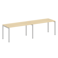 Metal System Quattro Р. ст. на 2 раб. места на П-образном м/к 40БП.СМ-2.3 Акация/Антрацит металл 2800*720*750 Metal System Quattro Р. ст. на 2 раб. места на П-образном м/к 40БП.СМ-2.3 Акация/Антрацит металл 2800*720*750