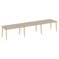 Onix Wood Стол переговорный (3 столешницы) OW.PRG-3.3 Белый бриллиант/Дуб светлый/Белый металл 4140*980*750 Onix Wood Стол переговорный (3 столешницы) OW.PRG-3.3 Белый бриллиант/Дуб светлый/Белый металл 4140*980*750