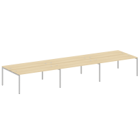Metal System Quattro Р. ст. на 6 раб. места на П-образном м/к 40БП.СМ-6.5 Акация/Антрацит металл 5400*1475*750 Metal System Quattro Р. ст. на 6 раб. места на П-образном м/к 40БП.СМ-6.5 Акация/Антрацит металл 5400*1475*750