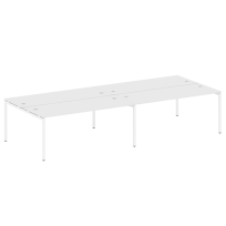 Metal System Quattro Р. ст. на 4 раб. места на П-образном м/к 40БП.СМ-4.5 Акация/Антрацит металл 3600*1475*750 Metal System Quattro Р. ст. на 4 раб. места на П-образном м/к 40БП.СМ-4.5 Акация/Антрацит металл 3600*1475*750