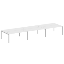 Metal System Quattro Р. ст. на 6 раб. места на П-образном м/к 50БП.СМ-6.5 Акация/Антрацит металл 5400*1475*750