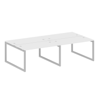 Metal System Quattro Р. ст. на 4 раб. места на О-образном м/к 50БО.СМ-4.3 Акация/Антрацит металл 2800*1475*750 Metal System Quattro Р. ст. на 4 раб. места на О-образном м/к 50БО.СМ-4.3 Акация/Антрацит металл 2800*1475*750