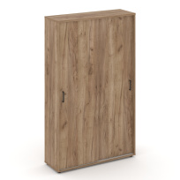 Шкаф-купе комбинированный Style Project SN.SHK-002 / Акация Лорка – Белый – Черные ручки / 1200×400×1982 Шкаф-купе комбинированный Style Project SN.SHK-002 / Акация Лорка – Белый – Черные ручки / 1200×400×1982