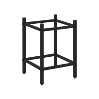 Loft Угловой проходной модуль VR.L-SL.UPK-1.1.1 Серый металл 446×446×636