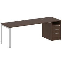 Metal System Quattro Р. ст. с тумбой на П-образном м/к 40БП.РС-СТП-1.5 Акация/Антрацит металл 2212*720*750 Metal System Quattro Р. ст. с тумбой на П-образном м/к 40БП.РС-СТП-1.5 Акация/Антрацит металл 2212*720*750