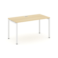 Стол офисный Style Project SN-4P.SP-002 / Дуб Табак – Металл Белый / 1180×600×750