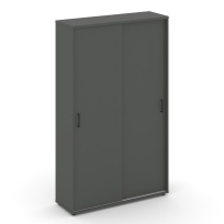 Шкаф-купе для одежды Style Project SN.SHK-003 / Акация Лорка – Белый – Черные ручки / 1200×400×1982 Шкаф-купе для одежды Style Project SN.SHK-003 / Акация Лорка – Белый – Черные ручки / 1200×400×1982