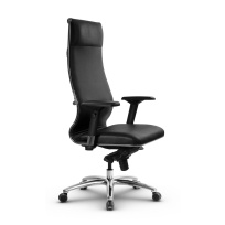 Кресло для руководителя Метта L 1c 42/4D_17838 Кожа перфорированная NewLeather – Черный Кресло для руководителя Метта L 1c 42/4D_17838 Кожа перфорированная NewLeather – Черный
