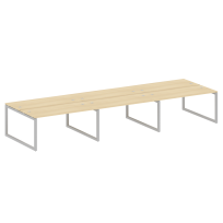 Metal System Quattro Р. ст. на 6 раб. места на О-образном м/к 50БО.СМ-6.4 Акация/Антрацит металл 4800*1475*750 Metal System Quattro Р. ст. на 6 раб. места на О-образном м/к 50БО.СМ-6.4 Акация/Антрацит металл 4800*1475*750
