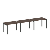 Metal System Quattro Р. ст. на 3 раб. места на П-образном м/к 50БП.СМ-3.2 Акация/Антрацит металл 3600*720*750 Metal System Quattro Р. ст. на 3 раб. места на П-образном м/к 50БП.СМ-3.2 Акация/Антрацит металл 3600*720*750