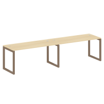Metal System Quattro Р. ст. на 2 раб. места на О-образном м/к 50БО.СМ-2.4 Акация/Антрацит металл 3200*720*750 Metal System Quattro Р. ст. на 2 раб. места на О-образном м/к 50БО.СМ-2.4 Акация/Антрацит металл 3200*720*750