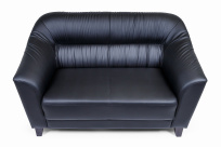 Двухместный диван Райт Вуд Euroforma / Экокожа Euroline / Черный 9100 / 1450×850×920 Двухместный диван Райт Вуд Euroforma / Экокожа Euroline / Черный 9100 / 1450×850×920