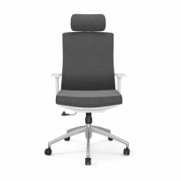 Кресло для руководителя ТЕСЛА / Тесла серый TESLA White Grey