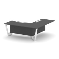 Проходной угловой модуль правый Steel Meet KD-PR.B.SPPOU-20(R) / Тиквуд Светлый – Металл Белый / 2000×2000×750 Проходной угловой модуль правый Steel Meet KD-PR.B.SPPOU-20(R) / Тиквуд Светлый – Металл Белый / 2000×2000×750