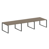 Metal System Перег. стол (3 столешницы) на О-оразном м/к БО.ПРГ-3.3 Акация/Антрацит металл 4200*1235*750 Metal System Перег. стол (3 столешницы) на О-оразном м/к БО.ПРГ-3.3 Акация/Антрацит металл 4200*1235*750