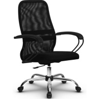 Кресло офисное Metta  SU-CP-8P (SU-СК130-8P) CH / Красный – Красный