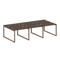 Metal System Quattro Р. ст. на 6 раб. места на О-образном м/к 50БО.СМ-6.1 Акация/Антрацит металл 3000*1475*750 Metal System Quattro Р. ст. на 6 раб. места на О-образном м/к 50БО.СМ-6.1 Акация/Антрацит металл 3000*1475*750