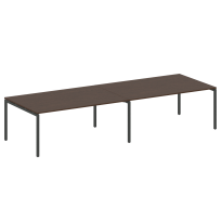 Metal System Quattro Перег. стол (2 столешницы) на П-образном м/к 40БП.ПРГ-2.5 Акация/Антрацит металл 3600*1235*750 Metal System Quattro Перег. стол (2 столешницы) на П-образном м/к 40БП.ПРГ-2.5 Акация/Антрацит металл 3600*1235*750