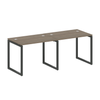 Metal System Quattro Р. ст. на 2 раб. места на О-образном м/к 40БО.СМ-2.1 Акация/Антрацит металл 2000*720*750 Metal System Quattro Р. ст. на 2 раб. места на О-образном м/к 40БО.СМ-2.1 Акация/Антрацит металл 2000*720*750