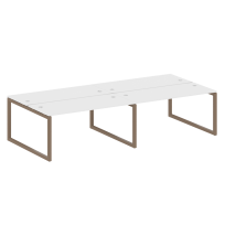Metal System Quattro Р. ст. на 4 раб. места на О-образном м/к 50БО.СМ-4.4 Акация/Антрацит металл 3200*1475*750 Metal System Quattro Р. ст. на 4 раб. места на О-образном м/к 50БО.СМ-4.4 Акация/Антрацит металл 3200*1475*750