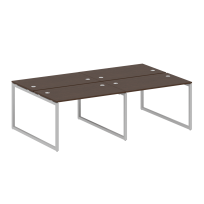 Metal System Quattro Р. ст. на 4 раб. места на О-образном м/к 40БО.СМ-4.2 Акация/Антрацит металл 2400*1475*750 Metal System Quattro Р. ст. на 4 раб. места на О-образном м/к 40БО.СМ-4.2 Акация/Антрацит металл 2400*1475*750