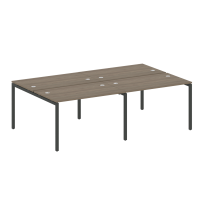 Metal System Quattro Р. ст. на 4 раб. места на П-образном м/к 40БП.СМ-4.2 Акация/Антрацит металл 2400*1475*750 Metal System Quattro Р. ст. на 4 раб. места на П-образном м/к 40БП.СМ-4.2 Акация/Антрацит металл 2400*1475*750