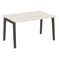 Onix Wood Стол переговорный (1 столешница) OW.PRG-1.3 Белый бриллиант/Дуб светлый/Белый металл 1380*980*750 Onix Wood Стол переговорный (1 столешница) OW.PRG-1.3 Белый бриллиант/Дуб светлый/Белый металл 1380*980*750