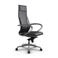 Кресло для руководителя Метта L 1c 44C/K_17839 Кожа перфорированная NewLeather – Черный Кресло для руководителя Метта L 1c 44C/K_17839 Кожа перфорированная NewLeather – Черный