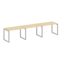 Metal System Quattro Р. ст. на 3 раб. места на О-образном м/к 50БО.СМ-3.2 Акация/Антрацит металл 3600*720*750 Metal System Quattro Р. ст. на 3 раб. места на О-образном м/к 50БО.СМ-3.2 Акация/Антрацит металл 3600*720*750