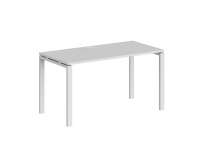 Стол офисный Sigma / 1200×600×750 / Металл: 60×30 Белый; Столешница: Дуб темный / SG.201.OD.63.WH Стол офисный Sigma / 1200×600×750 / Металл: 60×30 Белый; Столешница: Дуб темный / SG.201.OD.63.WH