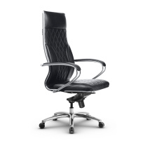 Кресло для руководителя Метта L 1c 44M/K_17838 Кожа перфорированная NewLeather – Черный Кресло для руководителя Метта L 1c 44M/K_17838 Кожа перфорированная NewLeather – Черный