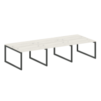 Metal System Quattro Р. ст. на 6 раб. места на О-образном м/к 50БО.СМ-6.2 Акация/Антрацит металл 3600*1475*750 Metal System Quattro Р. ст. на 6 раб. места на О-образном м/к 50БО.СМ-6.2 Акация/Антрацит металл 3600*1475*750