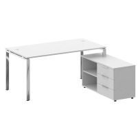 Metal System Direct Стол руководителя с тумбой правый БГ.СРТ-4.8 (R) Акация/Нерж. сталь 1700*1620*750 Metal System Direct Стол руководителя с тумбой правый БГ.СРТ-4.8 (R) Акация/Нерж. сталь 1700*1620*750