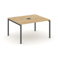 Стол для переговоров Style Project SN-4P.SPRG-033 Акация Лорка/Металл Черный 1380×1180×750
