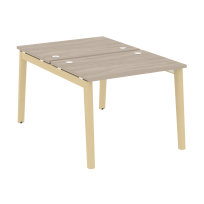 Onix Wood Рабочая станция OW.D.RS-2.1.7 Белый бриллиант/Дуб светлый/Белый металл 980*1475*750