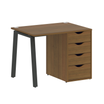 Home Office Стол офисный VR.SP-3-98.4.A Денвер светлый/Белый металл 980×720×750 Home Office Стол офисный VR.SP-3-98.4.A Денвер светлый/Белый металл 980×720×750