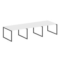 Metal System Quattro Перег. стол (3 столешницы) на О-оразном м/к 40БО.ПРГ-3.2 Акация/Антрацит металл 3600*1235*750 Metal System Quattro Перег. стол (3 столешницы) на О-оразном м/к 40БО.ПРГ-3.2 Акация/Антрацит металл 3600*1235*750