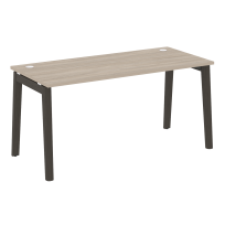 Onix Wood Стол офисный OW.SP-4.7 Дуб мали/Дуб светлый/Белый металл 1580×720×750 Onix Wood Стол офисный OW.SP-4.7 Дуб мали/Дуб светлый/Белый металл 1580×720×750