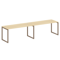 Metal System Quattro Р. ст. на 2 раб. места на О-образном м/к 40БО.СМ-2.4 Акация/Антрацит металл 3200*720*750 Metal System Quattro Р. ст. на 2 раб. места на О-образном м/к 40БО.СМ-2.4 Акация/Антрацит металл 3200*720*750