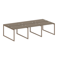 Metal System Quattro Р. ст. на 6 раб. места на О-образном м/к 40БО.СМ-6.1 Акация/Антрацит металл 3000*1475*750 Metal System Quattro Р. ст. на 6 раб. места на О-образном м/к 40БО.СМ-6.1 Акация/Антрацит металл 3000*1475*750