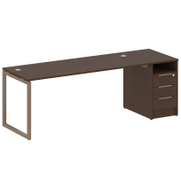 Metal System Quattro Р. ст. с тумбой на О-образном м/к 40БО.РС-СТП-1.5 Акация/Антрацит металл 2212*720*750 Metal System Quattro Р. ст. с тумбой на О-образном м/к 40БО.РС-СТП-1.5 Акация/Антрацит металл 2212*720*750